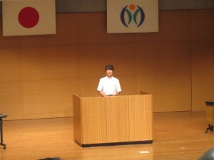９月８日（金）　北埼玉地区中学校英語弁論大会