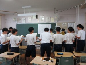 ９月１２日（金）　３年生合唱練習