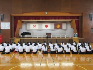 １０月１０日（金）　３年生校内音楽会リハーサル