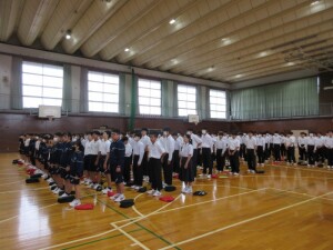 １０月１５日（水）　全校朝会