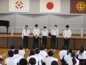１０月１５日（水）　校内音楽会２学年リハーサル