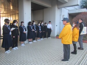 ２月５日（木）　朝の挨拶運動