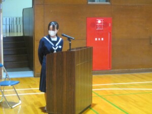 ３月１７日（火）　職業に関する講話（１学年）