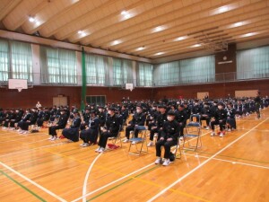 3月9日(月) 卒業式練習