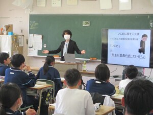 5月14日(木)弁護士によるいじめ予防授業(1年)